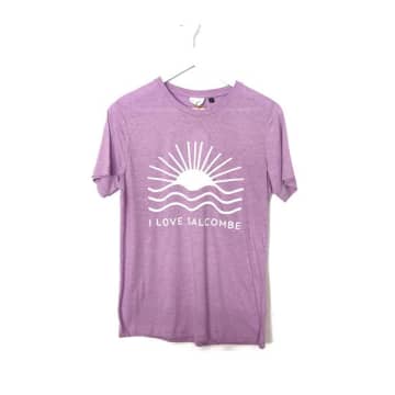 The Aloft Shop I Love Salcombe Adult Graphic Tshirt In Blue