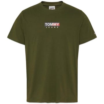 Tommy Hilfiger Entry Print T Shirt Dark Olive In Green