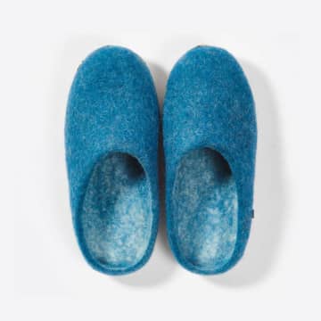 Soda Store Felties Hand-felted Slippers From Certified Production Petrol