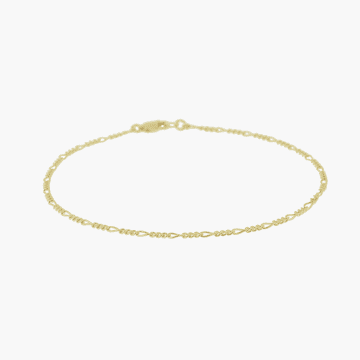 By10ak Figaro Anklet In Gold