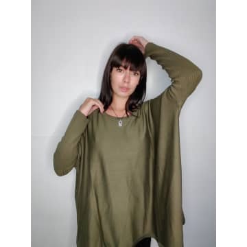 Window Dressing The Soul Wdts Fine Knit Sweater Forest In Green