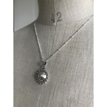 Collardmanson Ravi 925 Silver Necklace In Metallic