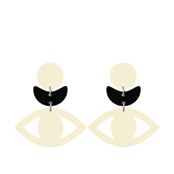Orella Jewelry Olimpia Earrings Bone