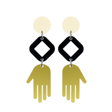 Orella Jewelry Talisman Earrings Gold
