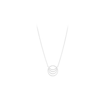 Pernille Corydon Silhouette Necklace Silver In Metallic