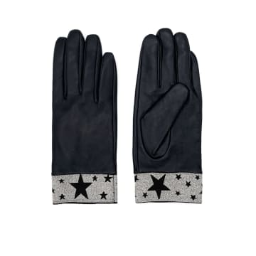 Nooki Design Estrella Leather Gloves Silver In Metallic