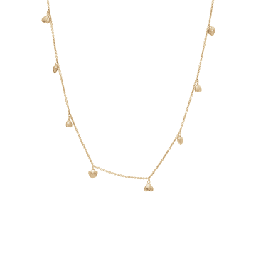 Shop Rachel Jackson Untamed Deco Hearts Gold Necklace