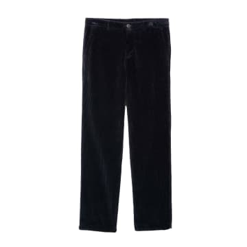 Homecore Lynch Cord Trouser Navy In Blue