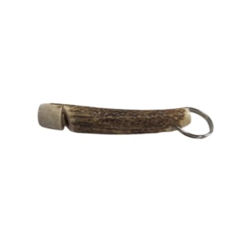Abbeyhorn Stag Horn Whistle Keyring In Natural