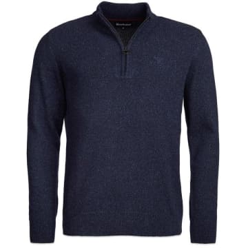 Barbour Tisbury Half Zip Sweater Navy In Blue