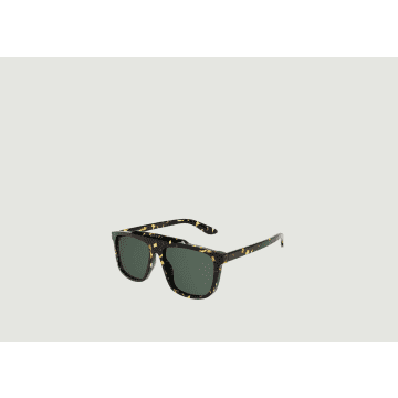 Gucci Tortoiseshell Logo Aviator Sunglasses