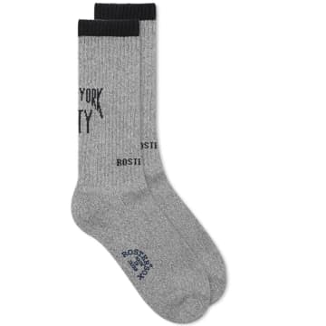 Rostersox Nyc Socks In Grey