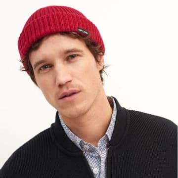 Saint James Miki Maille Beanie Persan In Red