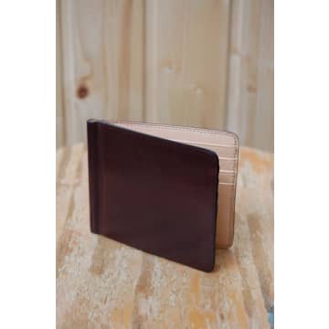 Il Bussetto Bi Fold Wallet With Money Clip Dark Brown