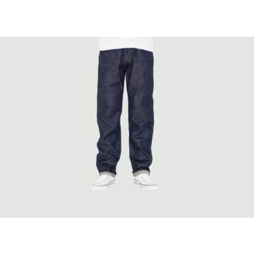 Japan Blue Jeans Circle Selvedge Straight Fit Raw Jeans In Blue