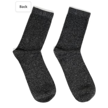 T&shop Mens Mongolian Cashmere Ankle Socks In Black