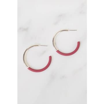 Lilac Rose Carla Burgundy Earrings