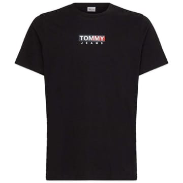 Tommy Hilfiger Tommy Jeans Entry Print T Shirt Black