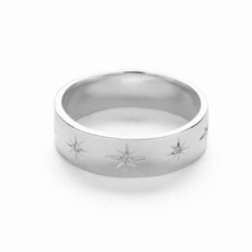 Just Star Ring Silver In Metallic