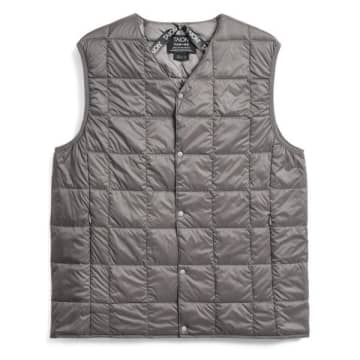 Shop Taion V Neck Down Vest Grey