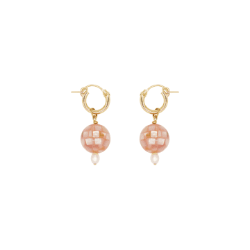 Margaux Studios Mini Disco Hoop Earrings In Pink