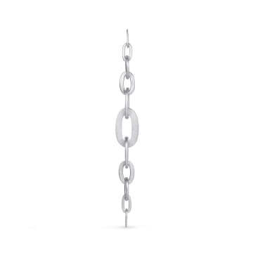 Jane Koenig Row Chain Earring Silver In Metallic