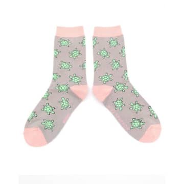 Miss Sparrow Socks Cute Turtles In Pink