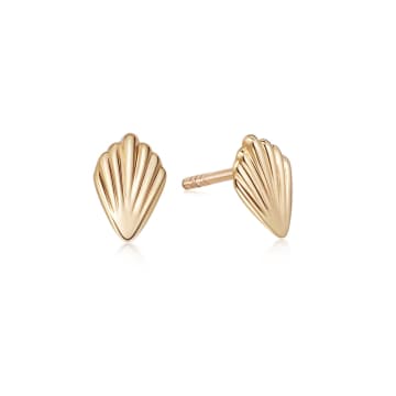 Daisy London Palm Stud Earrings In Gold