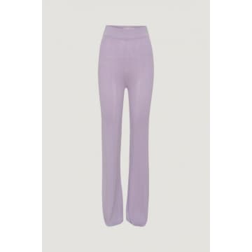 Remain Birger Christensen Solaima Knit Trousers In Lilac