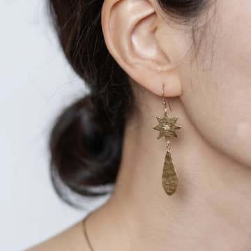 Curiouser And Curiouser Star And Rhombus Shaped Earrings