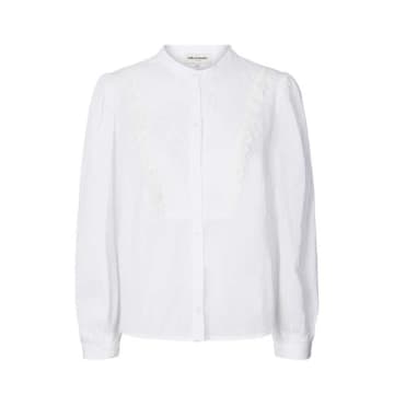 Lolly's Laundry Pearl Embroidered Shirt Pale Cream In Neutrals