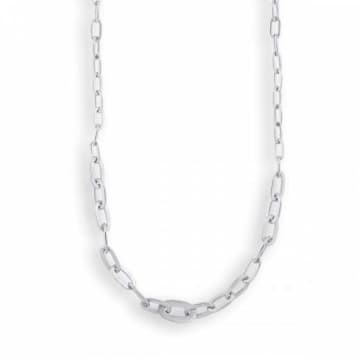 Jane Koenig Row Chain Necklace Silver In Metallic