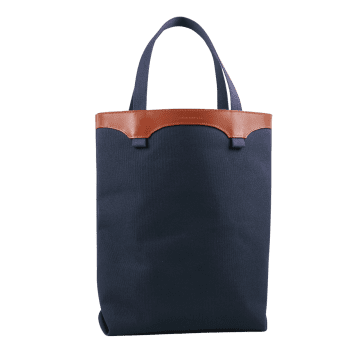 Taylor Kent Canvas Tote Bag In Blue