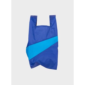 Susan Bijl The New Shopping Bag Electric Blue & Sky Blue Medium