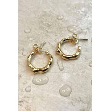 Formation Gold Ripple Hoops