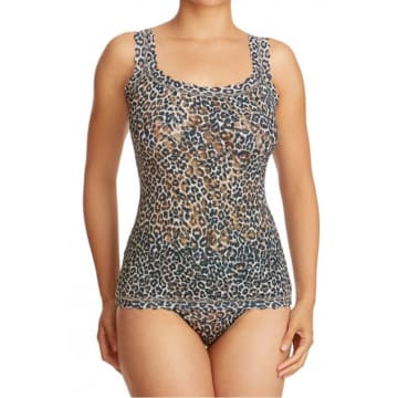 Hanky Panky Signature Lace Unlined Cami In Leopard In Animal Print