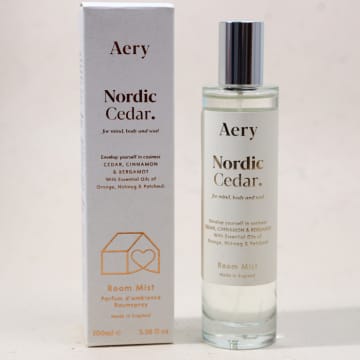 Aery Nordic Cedar Room Spray In White