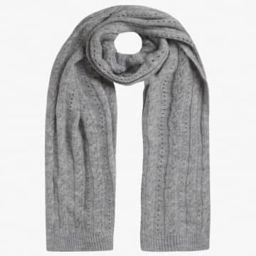Unmade Copenhagen Ariola Knitted Scarf In Grey