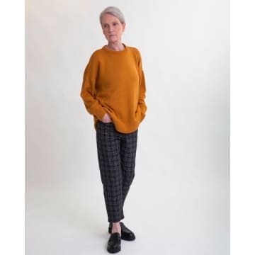 Beaumont Organic Aw22 Tilda-cay Organic Cotton Trousers In Black & White Check