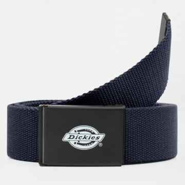 Dickies Dark Navy Orcutt Webbing Logo Buckle Belt In Blue
