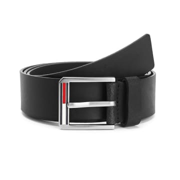 Tommy Hilfiger Essential Leather Belt In Black