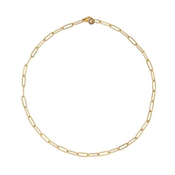 A Weathered Penny Gold Cable Chain Necklace