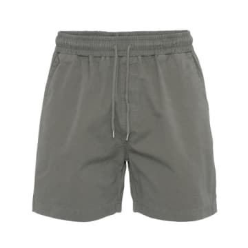 Colorful Standard Organic Twill Shorts Dusty Olive In Green