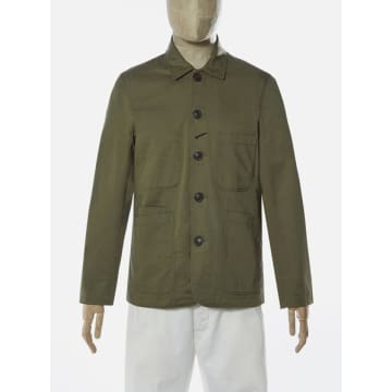 Universal Works Twill Bakers Jacket In Green