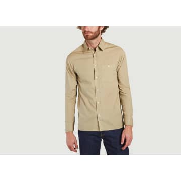 Officine Generale Younes Shirt In Sage Green