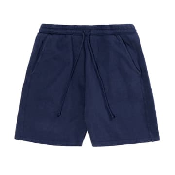 Universal Works Track Short Dry Handle Loopback Navy In Blue