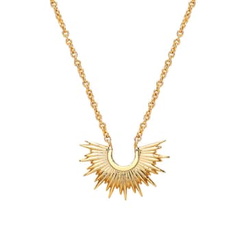 Estella Bartlett Gold Plated Half Sunburst Necklace