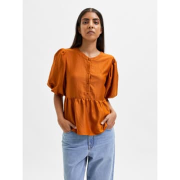 Selected Femme Windy Puff Sleeve Top