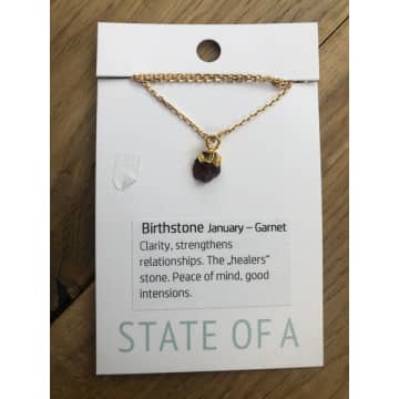 State Of A Birthstone Necklace