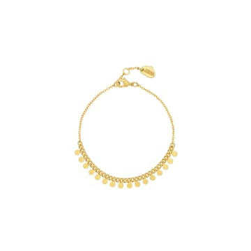 Estella Bartlett Multi Disc Chain Bracelet In Gold